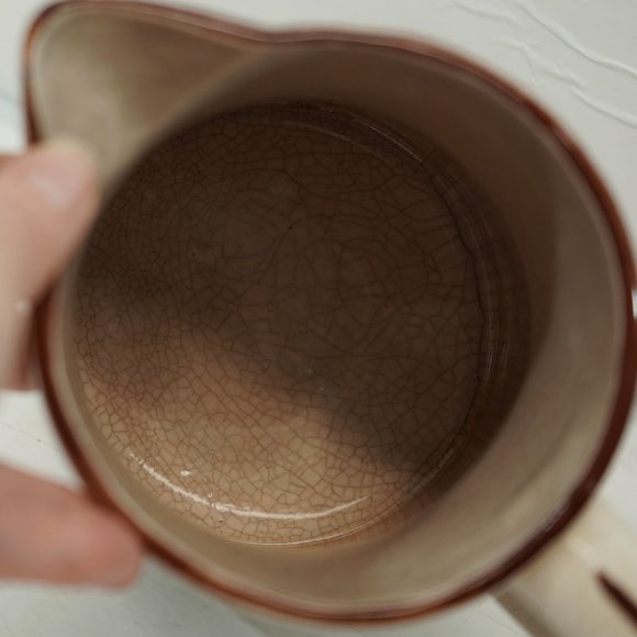 Vintage 60s Mid Century MCM Hand Painted Fruit Motif Mini Pitcher - Picture 6 of 10